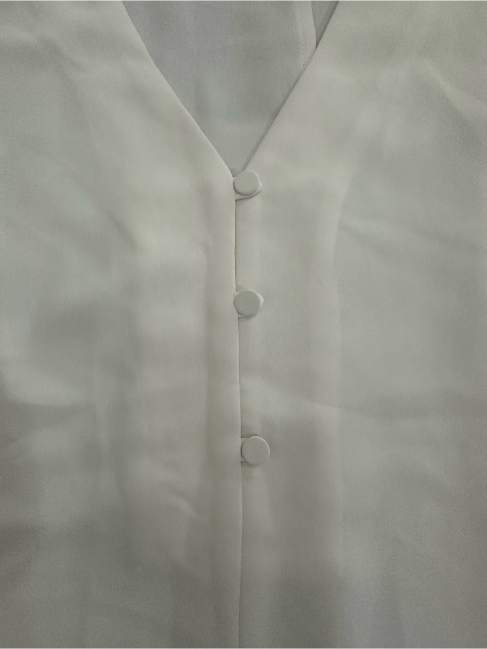 Ann Taylor Cream Tie-Neck Blouse | Size M | Sleeveless & Chic - Picture 10 of 15
